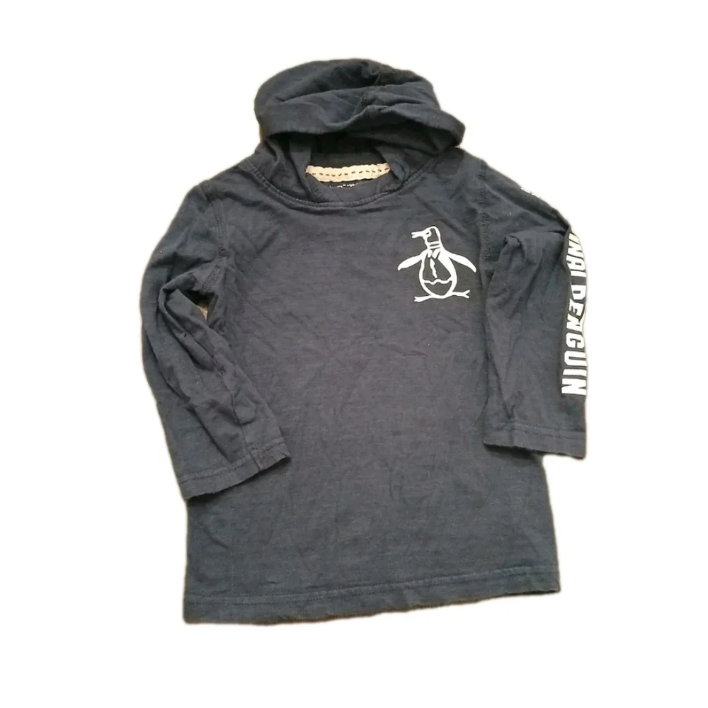 Penguin Kids Two Piece Jogger Set Size:3T Navy Blue And Grey